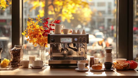 Cozy Fall Morning Vibes 🍂☕ Relaxing Bossa Nova Piano for Study, Work & Relaxation