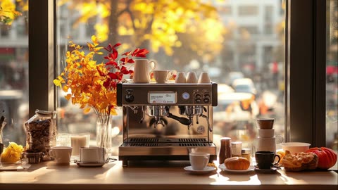 Cozy Fall Morning Vibes 🍂☕ Relaxing Bossa Nova Piano for Study, Work & Relaxation