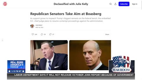 REPUBLICAN SENATORS ASKING TO “SUSPEND JUDGE BOASBERG”