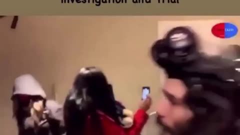 J6 People inside the Capitol prior to the breach? I cannot verify the words on this vid