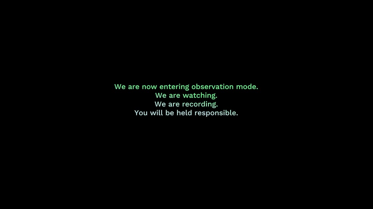 We are Observing