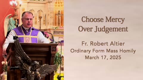 Choose Mercy Over Judgment