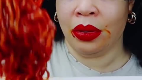 Spicy Noodles, spicy Tomato, Onion Mukbang