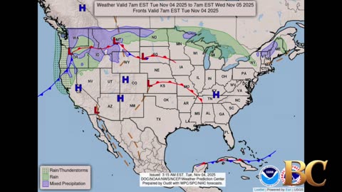 National Weather Forecast (November 4, 2025)
