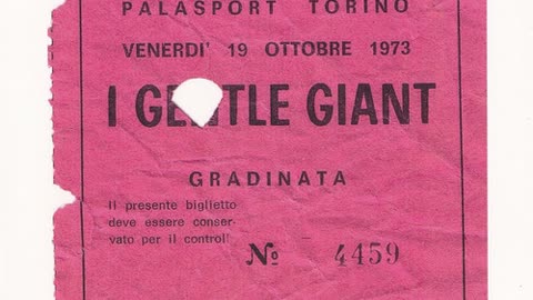 Gentle Giant- Torino 1973