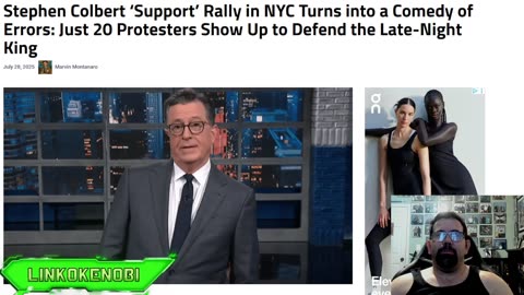 20 People Showed Up To Support Stephen Colbert
