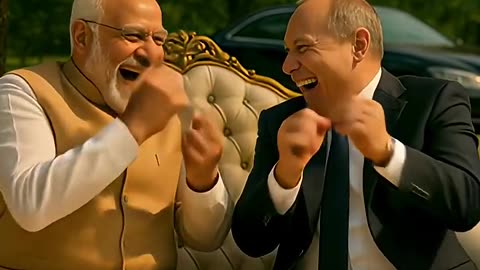 Modi saved Putin from Trump's bombshell #shorts #aishorts #comedy #trump #putin #comedyvideo