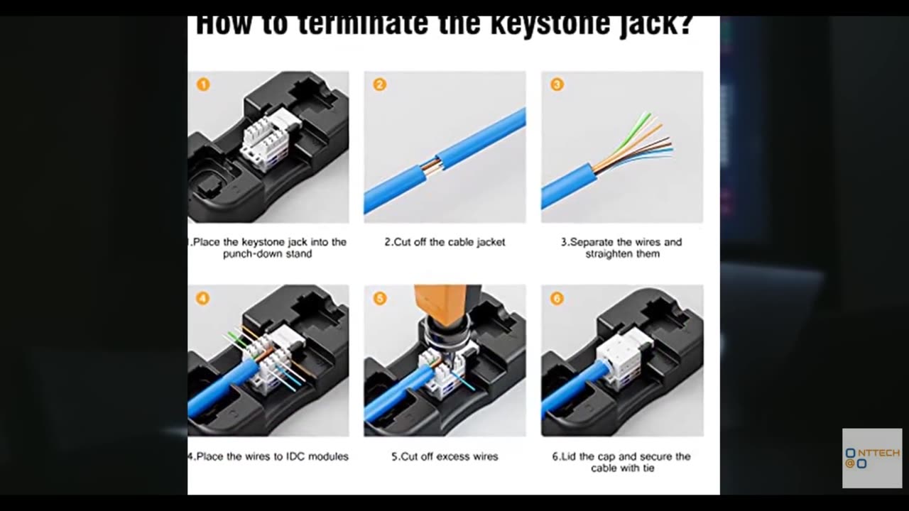 iwillink 10Gbps Cat6 Keystone Jack, RJ45 Keystone Jack 25-Pack and Keystone Punc