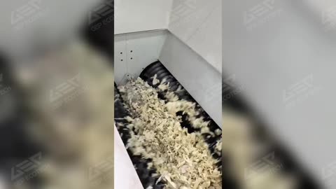 Double Rotor Fine Shredder for Insulating Paper!