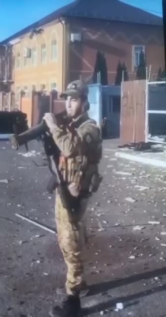 Kadyrovite Tiktoker Firing ATGM At Russians House for Fun in Sudza