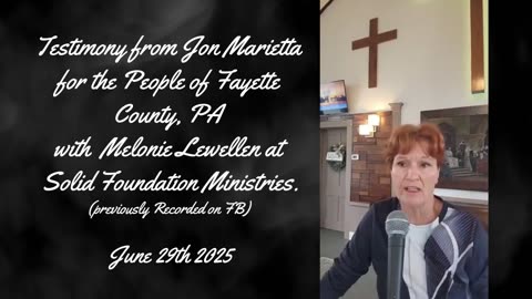 Spiritual Testimony From Jon Marietta June 29th 2025