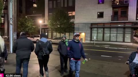 Portland ICE protest 10/26/25 Streets clear