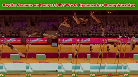 Prototype 339: Algeria's Kaylia Nemour on Bars at 2025 World Gymnastics Championships