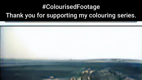 Through the Lens Gun-Mounted Camera on Tank #ColourisedHistory