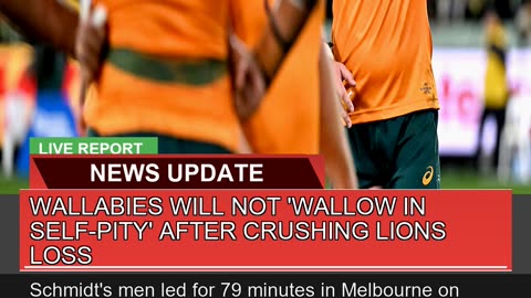 Wallabies Will Not Wallow in Selfpity After Cru