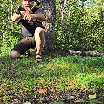 Don't Go Crazy - Throwing Axes are great Fun and Exercise #offgrid #livingoffgrid #throwingaxes