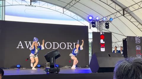 Awa Odori music and dance during the Tokyo Expo