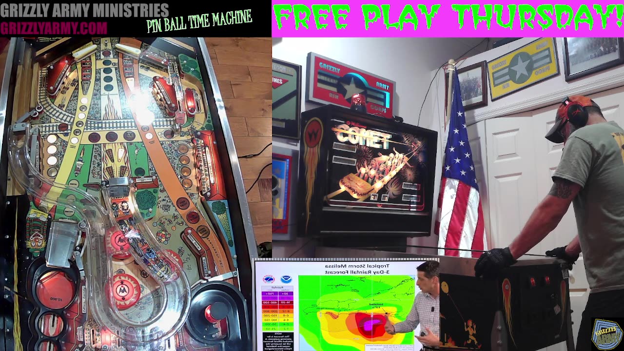 PINBALL TIME MACHINE THURSDAY 25 CENT PER PLAY