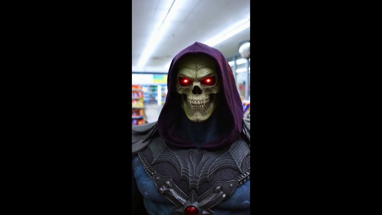 Skeletor💀Goes To The👉Outer👀Realms🌌Convenience🏪Store In Other☄️Dimensions🌌