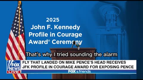 Fly Receives Award 😝For Exposing RINO Mike Pence