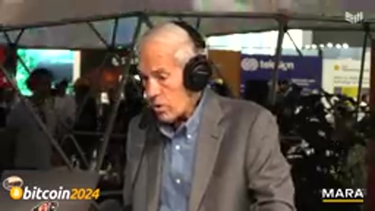 Dr. Ron Paul Bitcoin 2024 live Desk Interview