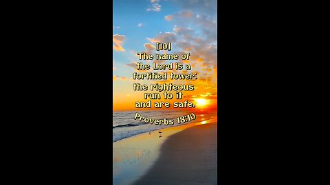 Proverbs 18:10 (NIV)