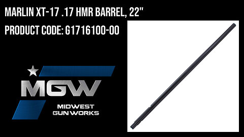 Marlin XT-17 .17 HMR Barrel, 22" - G1716100-00