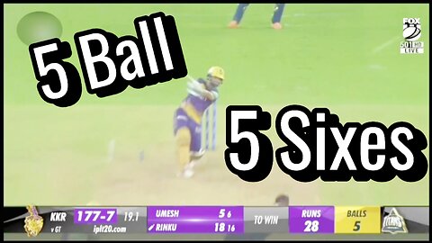 “28 Runs Needed, 5 Balls Left – Rinku Singh’s 5 Sixes That Shook IPL History!”