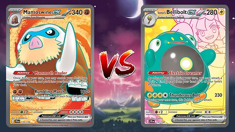Pokemon TCG Live Mamoswine EX Pidgeot EX VS Iono's Bellibolt EX!!