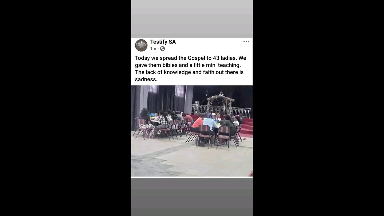 Today we spread the Gospel to 43 ladies