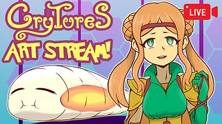 Vtuber Draws Fake Pokemon! | Crytures TTRPG