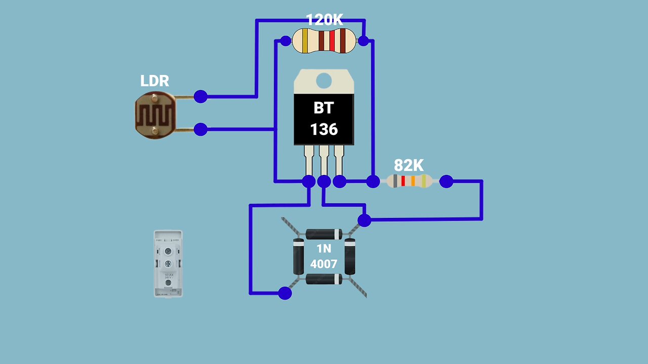 Automatic light on off circuit #diy #electronic #automatic