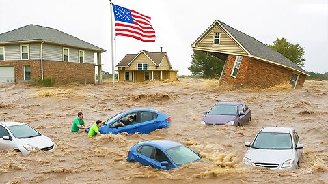 CHAOS in Texas! Terrifying Flash Floods Turn Streets to Rivers – Cars Swept Away, Homes Underwater