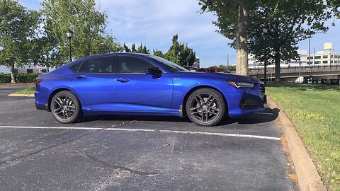 Blasian Babies DaDa Apex Blue Pearl Acura TLX A-Spec SH-AWD VTEC Sports Sedan The Hague Parking Lot