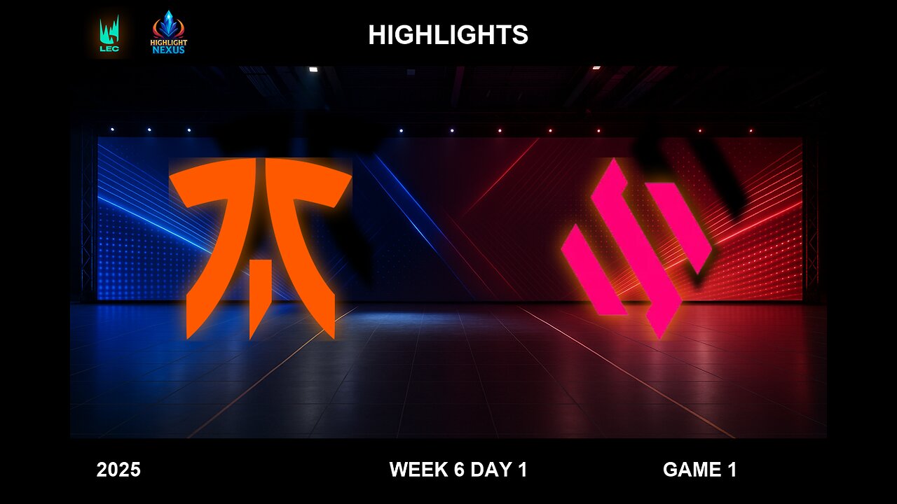 FNC vs BDS Highlights Game 1 - LEC Spring Split W6D1 2025 - Fnatic vs Team BDS G1