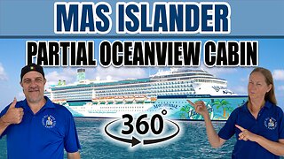 Sail Away in Comfort | MAS Islander Partial Oceanview Cabin 4200 360°