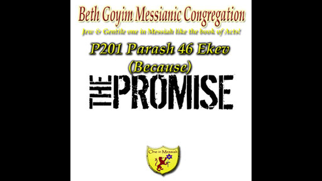 BGMCTV P201 Parash 46 Ekev (Because) D’Varim/ Deuteronomy 7:12-11:25