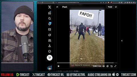 Leftist Antifa Dude Gets KNOCKED OUT, MAGA Guy Defends Himself From Antifa | Tim Pool