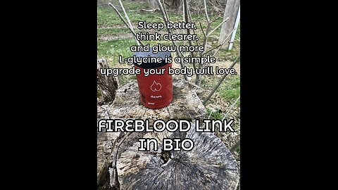 Upgrade your health #FIREBLOOD ☝️