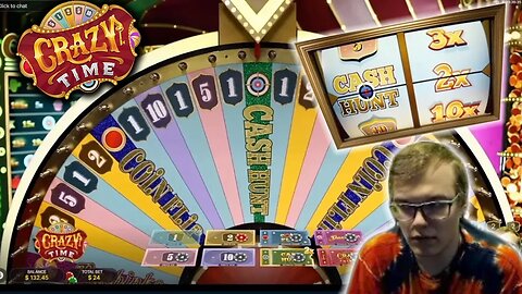 2X TOP SLOT CRAZY TIME WIN ON CASH HUNT!