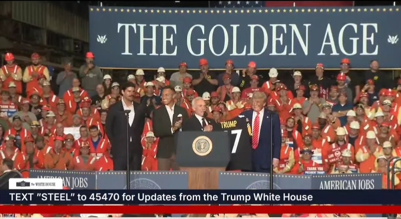Pittsburgh Steelers Legend Rocky Bleier Presents Trump With A 47 Jersey