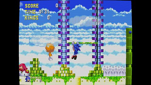 Sonic 3 and Knuckles (1994) Part 12 - Sky Sanctuary Zone