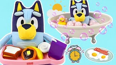 Bluey's Bubble Bath Morning Routine!