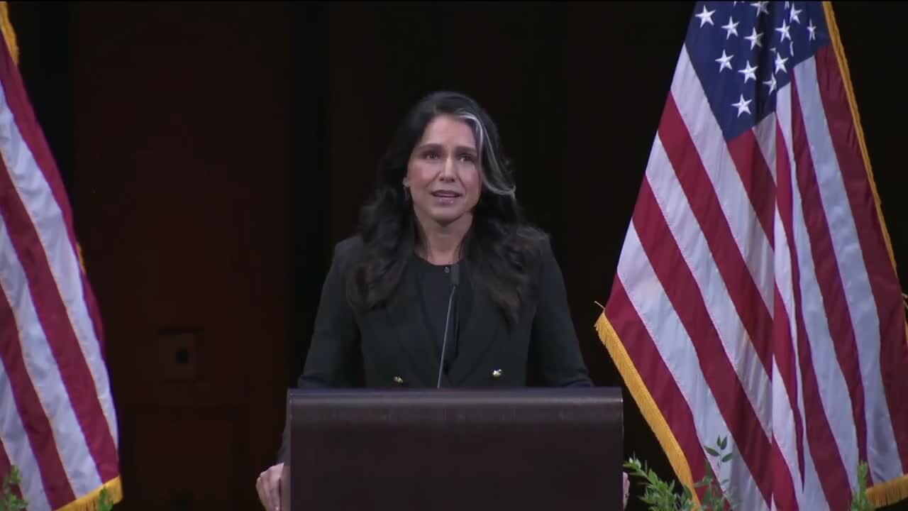 Tulsi Gabbard Blasts Protesters Outside of Charlie Kirk’s Vigil: They’re Empty ... They Have Made God Their Enemy