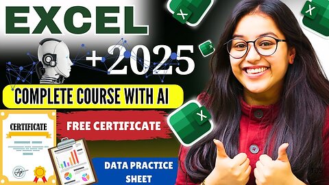ZERO to HERO in Excel! 📈 Full Step-by-Step Course with AI