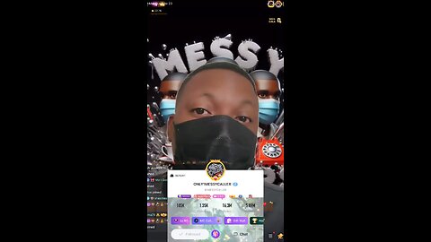 Messy Caller is giving a speech about how he’s getting gifted