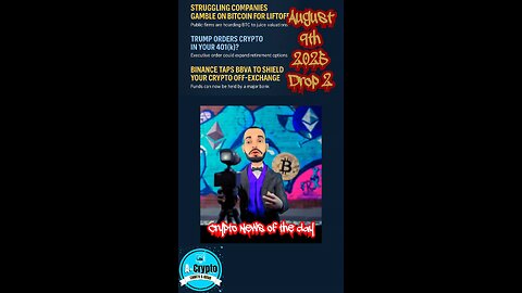 Daily Crypto Summary – Aug 9, 2025 (Drop 1)