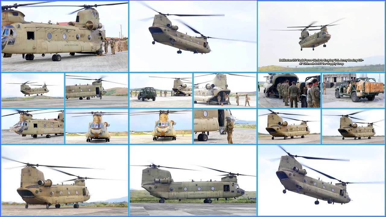 BOEING CH-47 CHINOOK Drops Supplies with Task Force Gimlets in Balikatan 25!