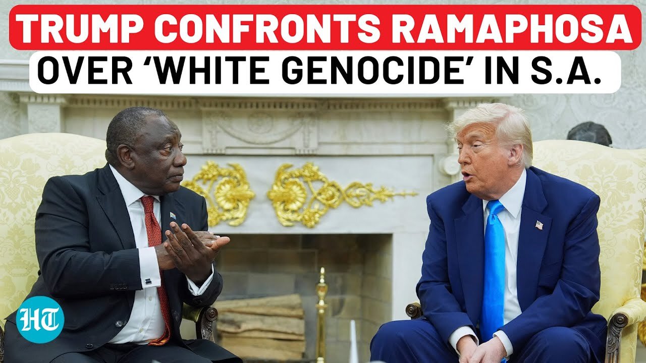 Watch: Trump Argues With Ramaphosa In Oval Office Over ‘White Genocide In South Africa’