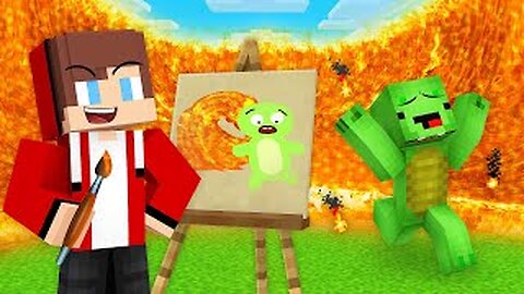 JJ pranks Mikey with fake lava!